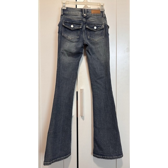 Austin Landing Denim Blue Jeans Wide Leg Pants Size 00 Women's - Picture 7 of 12